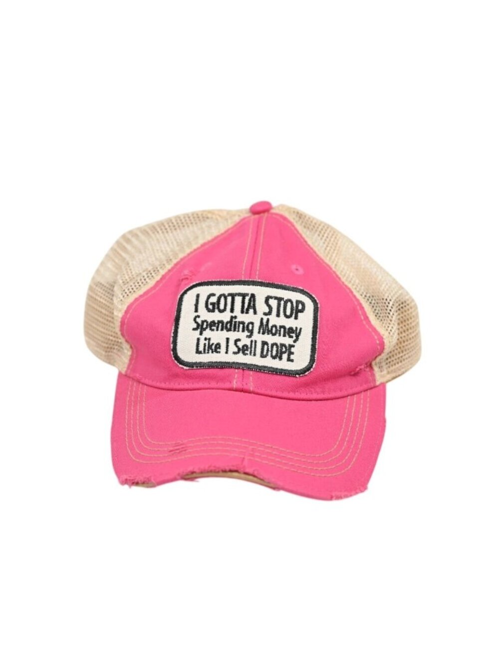 Wild Oates I Gotta Stop Spending Money Hat in Pink